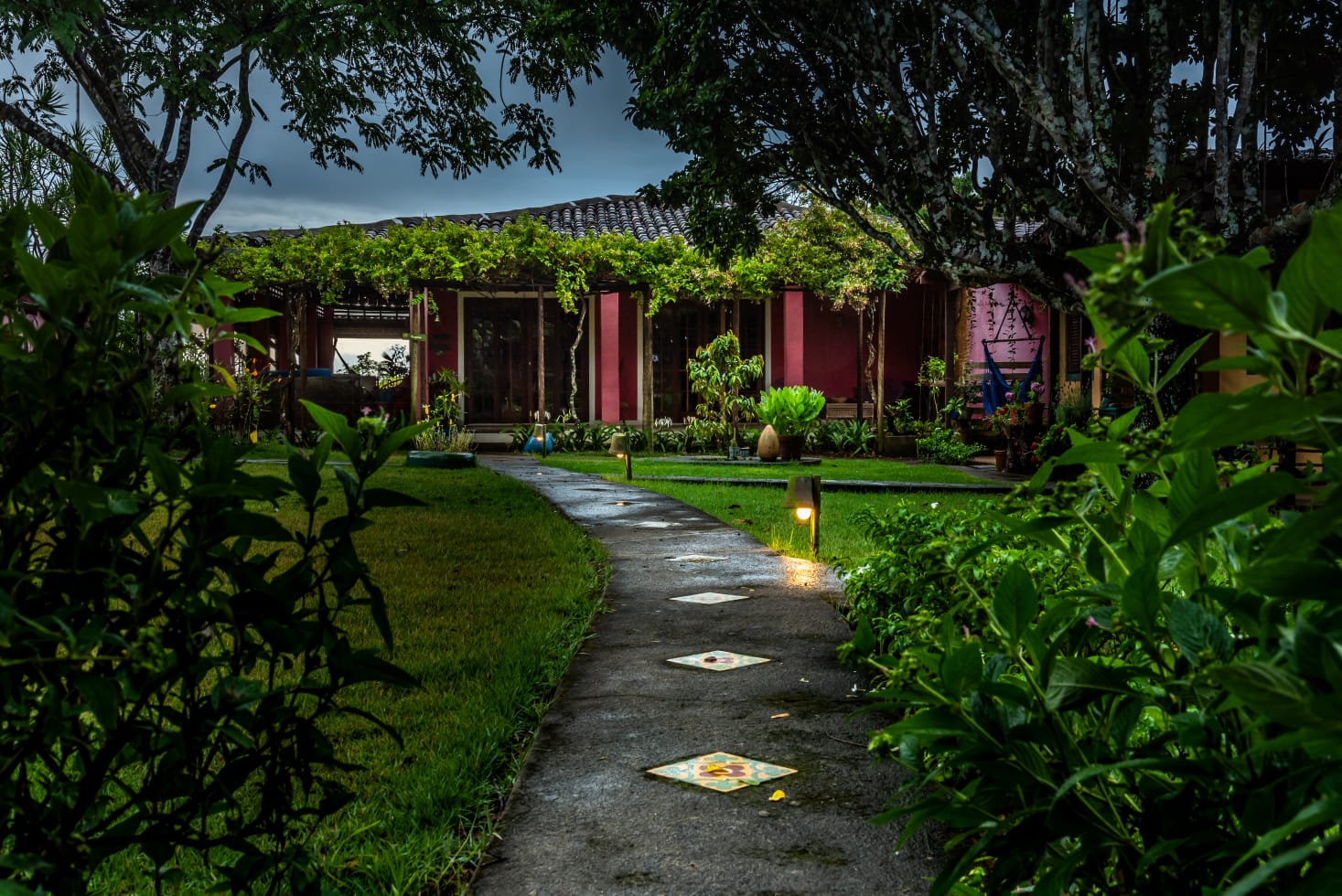 Fachada da pousada
